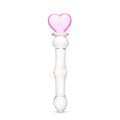 Glass Heart Dildo Wand