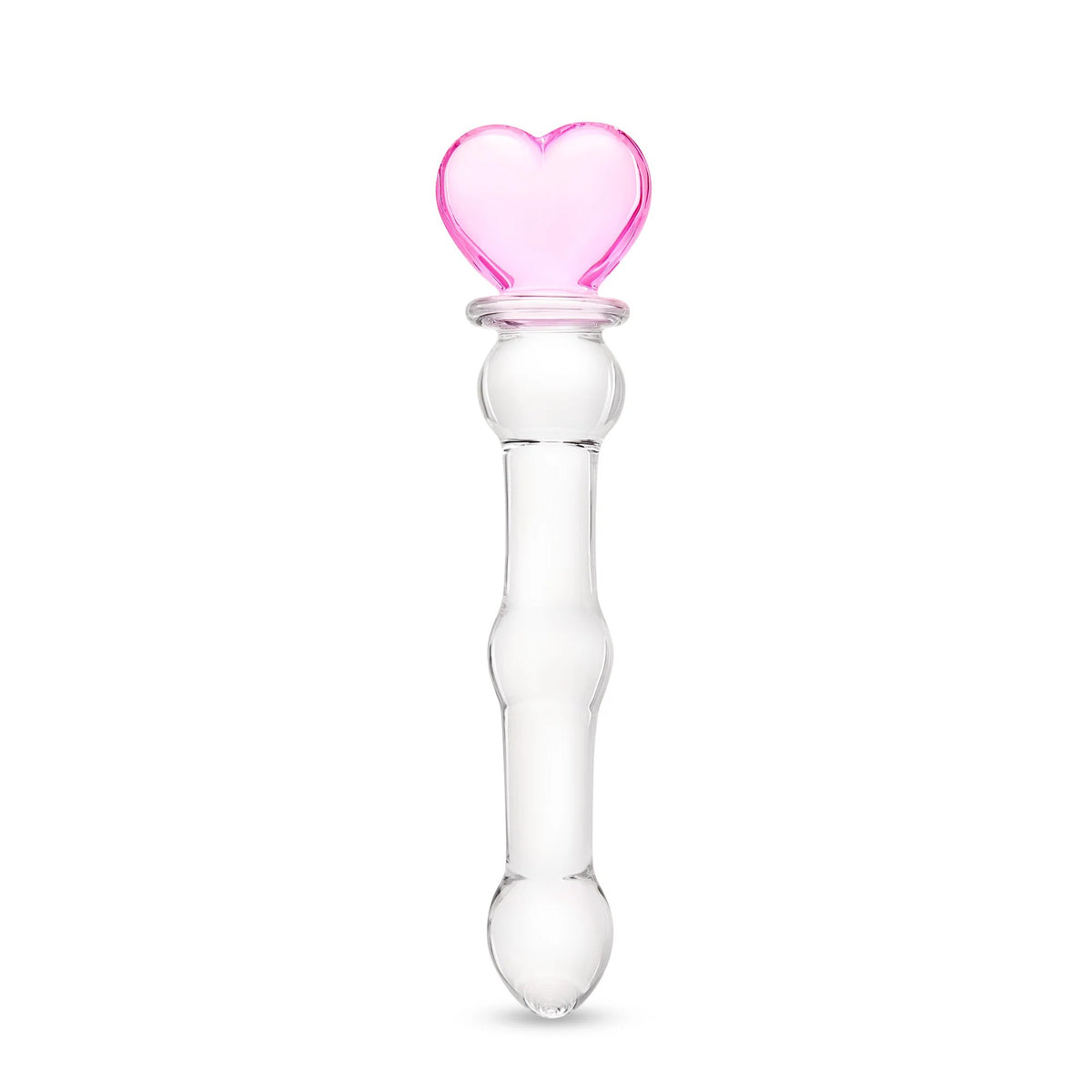 Glass Heart Dildo Wand